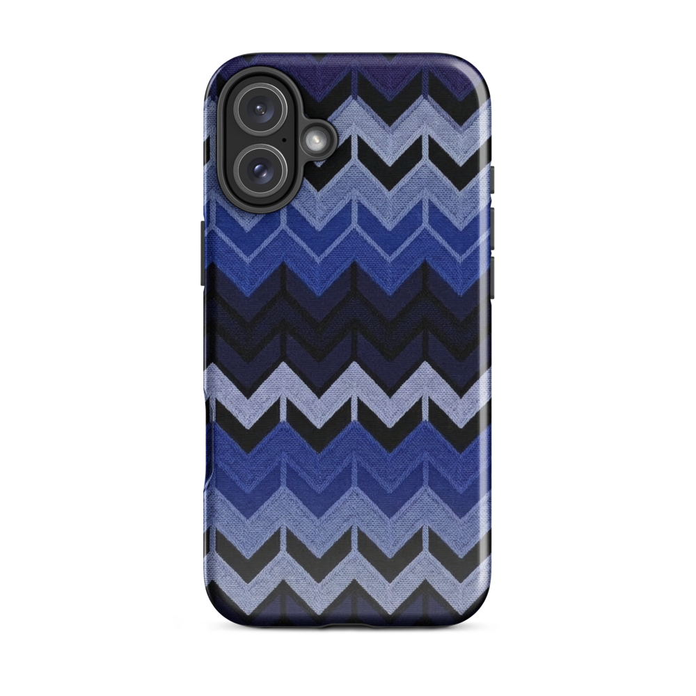 Blue Chevron Tough Case for iPhone®