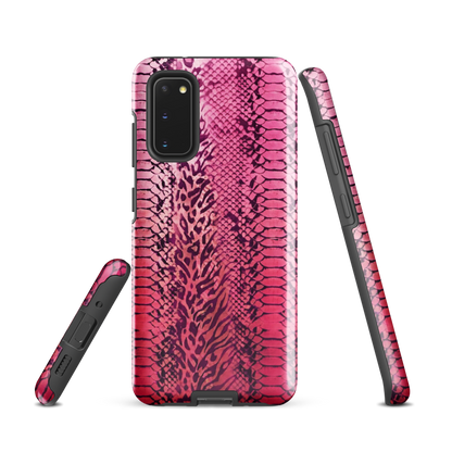 Pink Snake Skin & Leopard Print Tough Case for Samsung