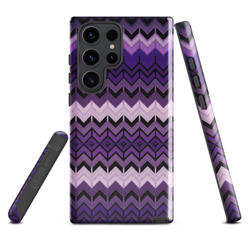 Purple Chevron Tough Case for Samsung