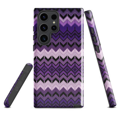 Purple Chevron Tough Case for Samsung