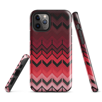 Red Chevron Tough Case for iPhone®