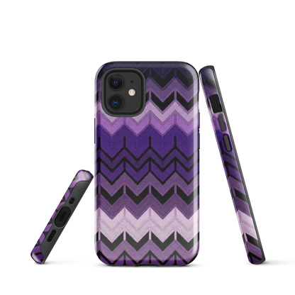 Purple Chevron Tough Case for iPhone®