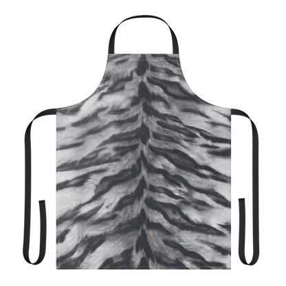 Gray Tiger Print Strap Apron