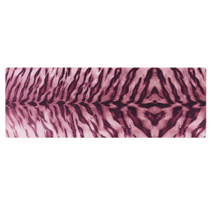 Pink Tiger Print Yoga Mat