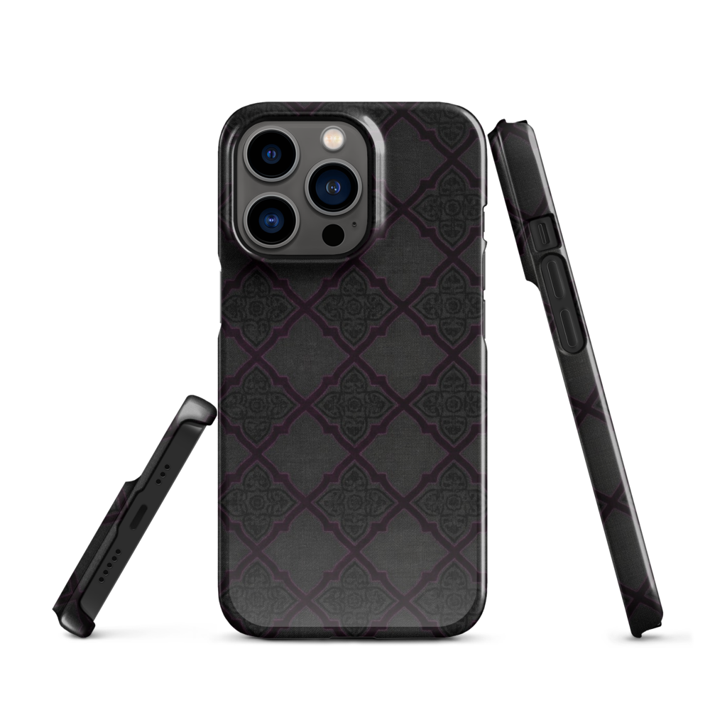 Black and Purple Whimsy Mall Goth Snap Case for iPhone