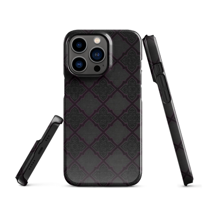Black and Purple Whimsy Mall Goth Snap Case for iPhone