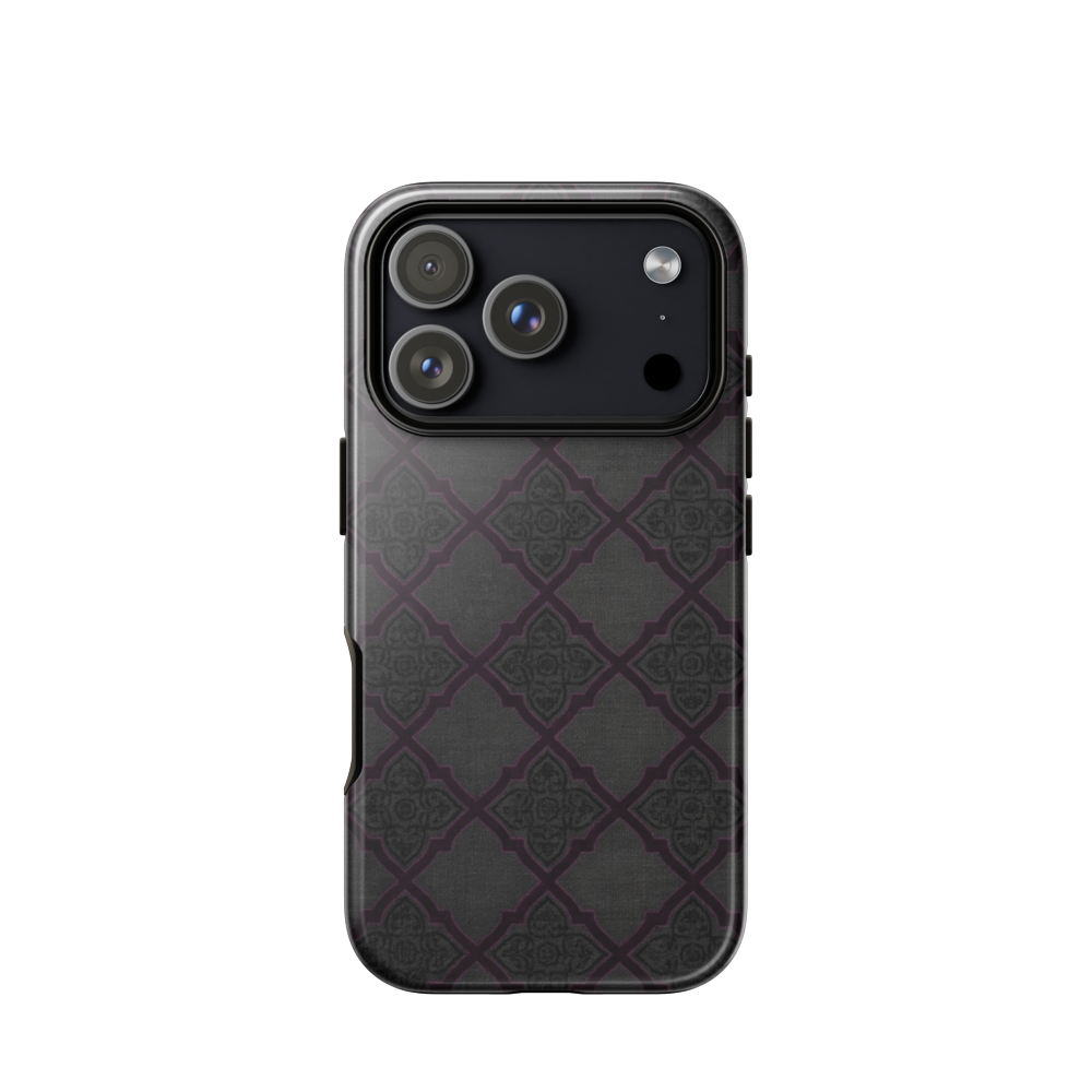 Black and Purple Whimsy Mall Goth Tough Case for iPhone®