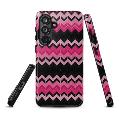Pink Chevron Print Tough Case for Samsung