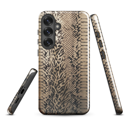 Neutral Snake Skin Tough Case for Samsung