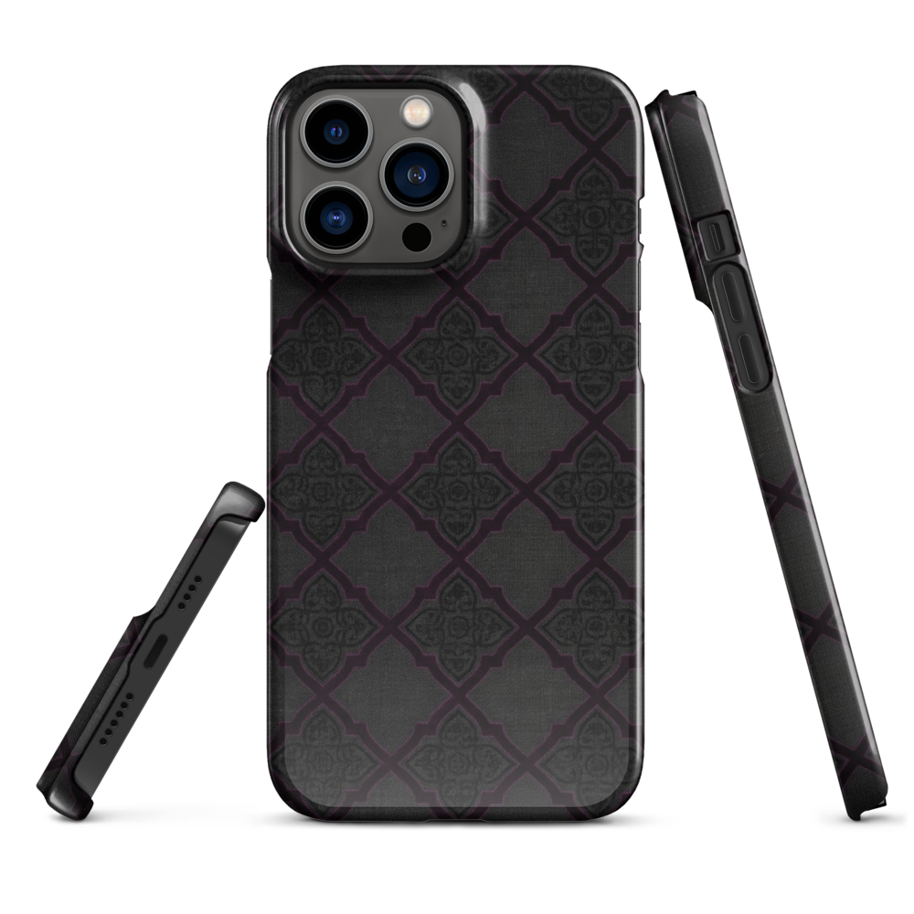 Black and Purple Whimsy Mall Goth Snap Case for iPhone