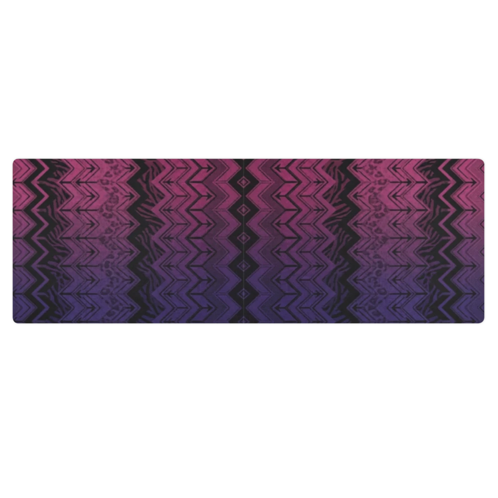 Purple & Pink Chevron Pattern Pilates Yoga Mat