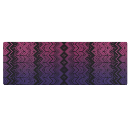 Purple & Pink Chevron Pattern Pilates Yoga Mat