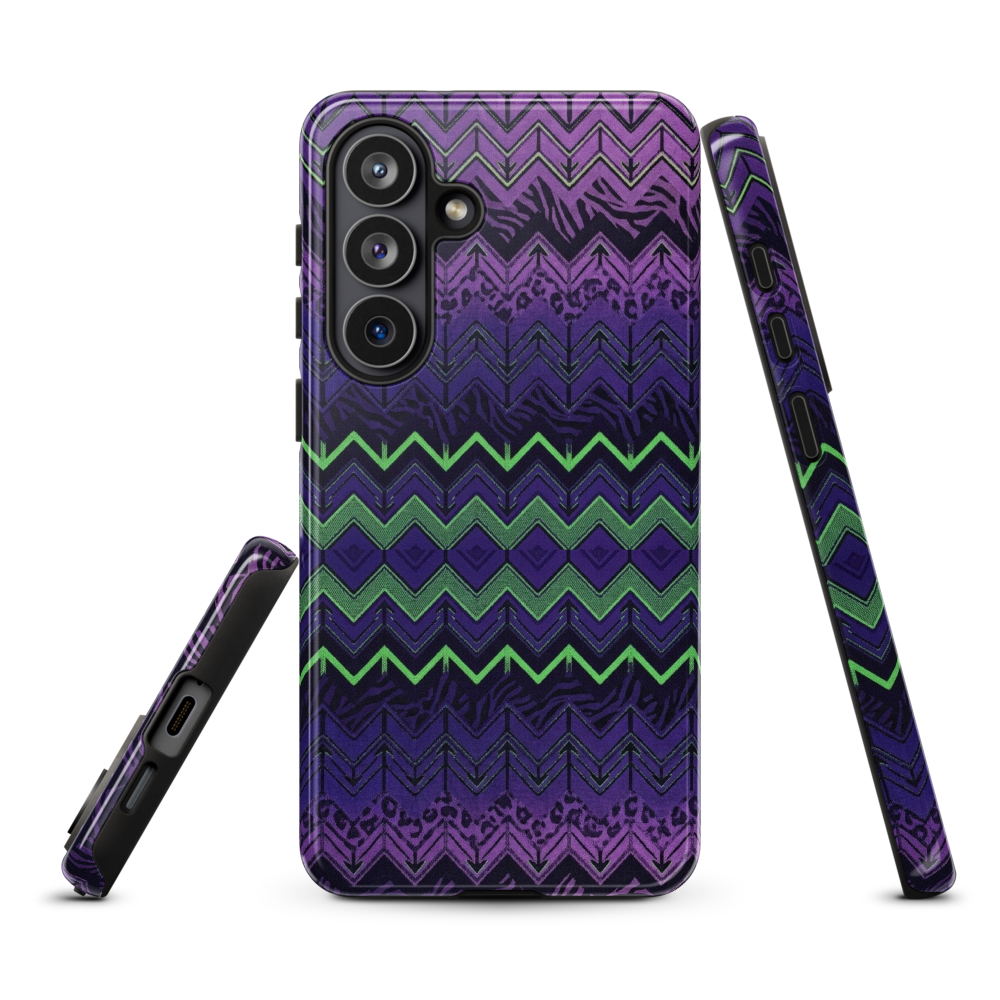 Halloween Chevron Purple & Green Edition Tough Case for Samsung