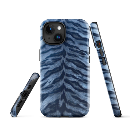 Blue Tiger Print Tough Case for iPhone®