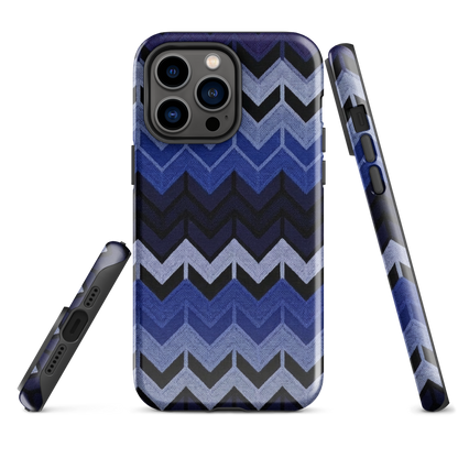 Blue Chevron Tough Case for iPhone®