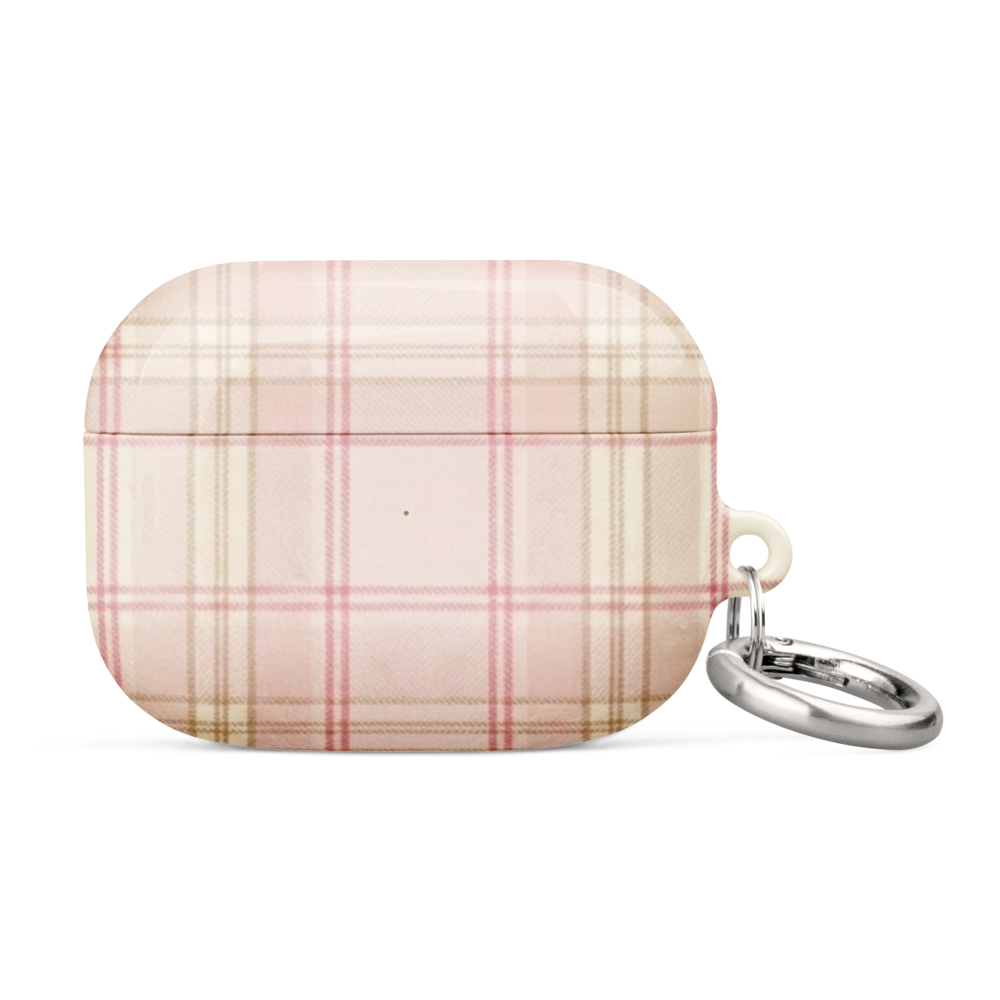 Pink & Cream Plaid Coquette Print Case for AirPods®