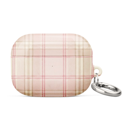 Pink & Cream Plaid Coquette Print Case for AirPods®