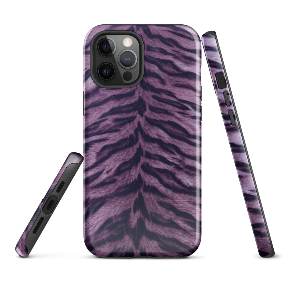 Purple Tiger Print Tough Case for iPhone®