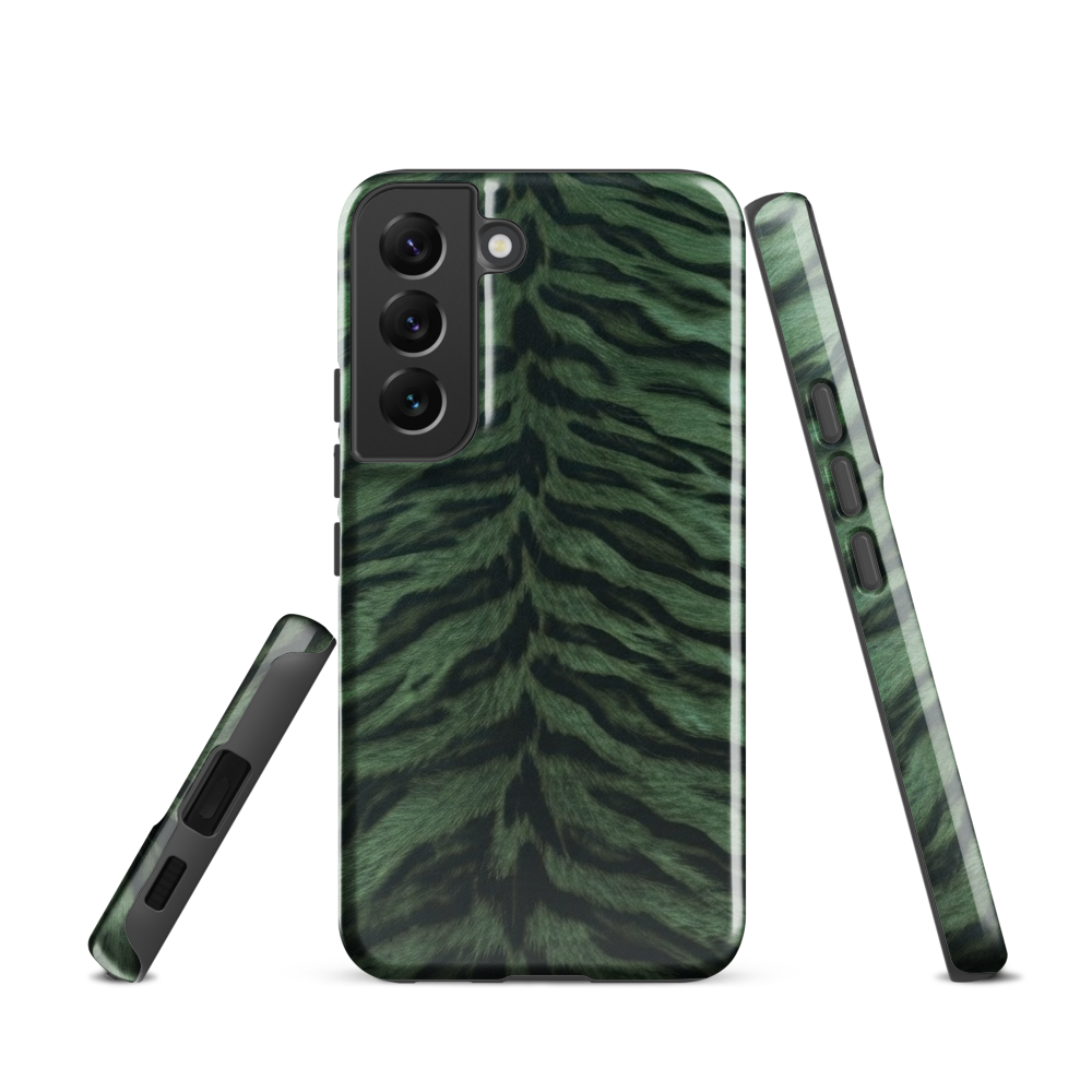 Green Tiger Print Tough Case for Samsung