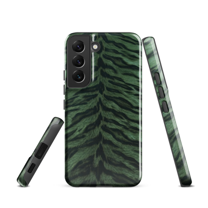 Green Tiger Print Tough Case for Samsung