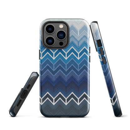 Blue Chevron Classic Tough Case for iPhone®