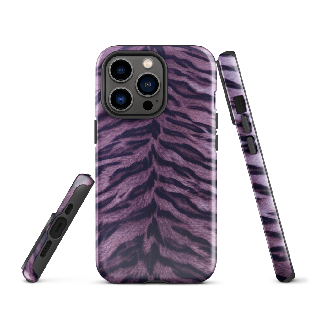 Purple Tiger Print Tough Case for iPhone®