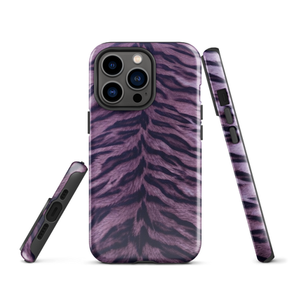 Purple Tiger Print Tough Case for iPhone®