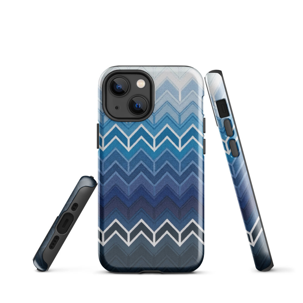 Blue Chevron Classic Tough Case for iPhone®