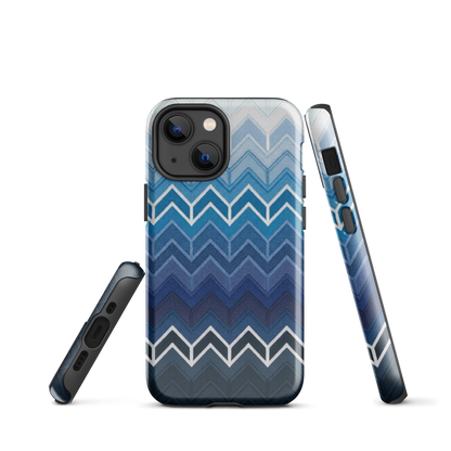 Blue Chevron Classic Tough Case for iPhone®