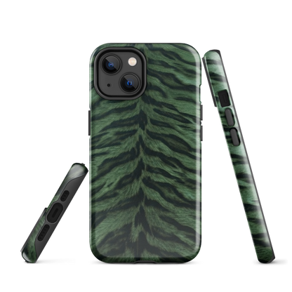 Green Tiger Print Tough Case for iPhone®
