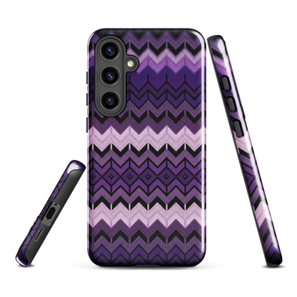 Purple Chevron Tough Case for Samsung