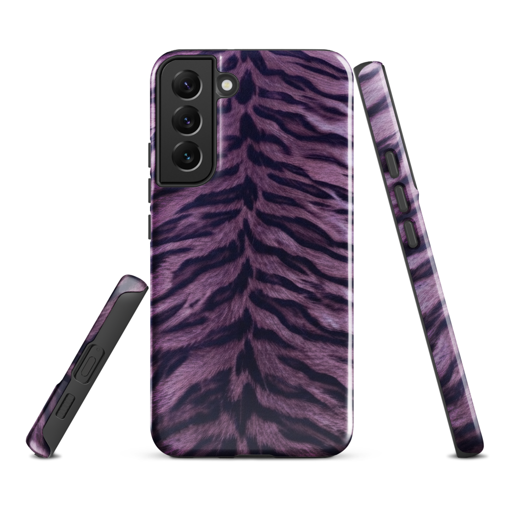 Purple Tiger Print Tough Case for Samsung