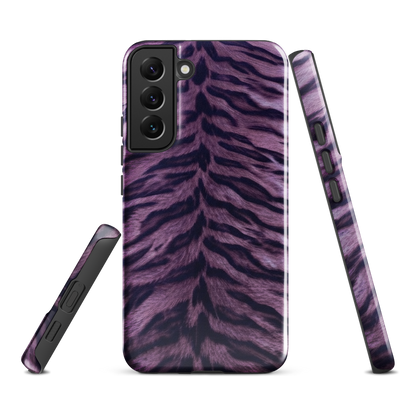 Purple Tiger Print Tough Case for Samsung