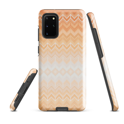 Orange Chevron Tough Case for Samsung