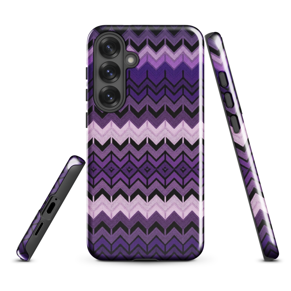 Purple Chevron Tough Case for Samsung