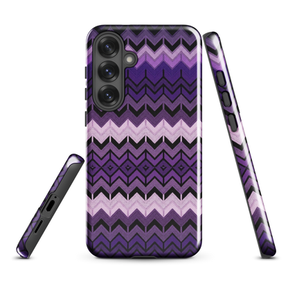 Purple Chevron Tough Case for Samsung
