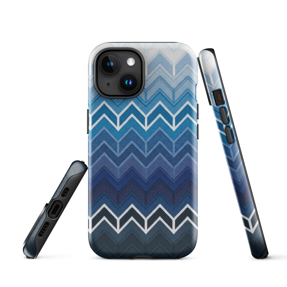 Blue Chevron Classic Tough Case for iPhone®