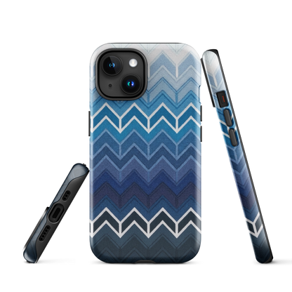 Blue Chevron Classic Tough Case for iPhone®
