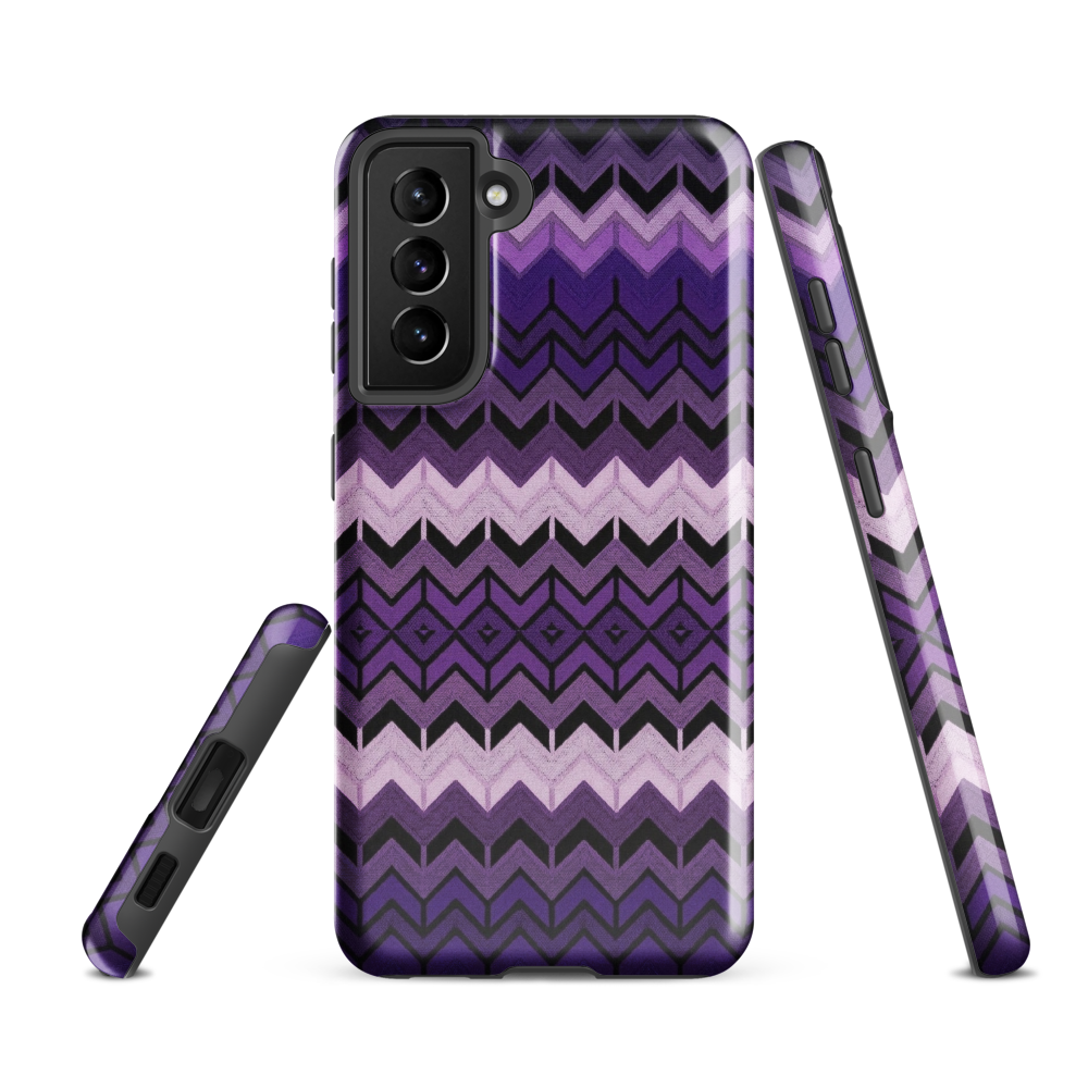 Purple Chevron Tough Case for Samsung