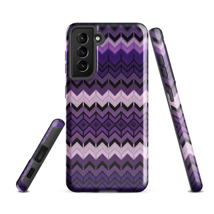Purple Chevron Tough Case for Samsung