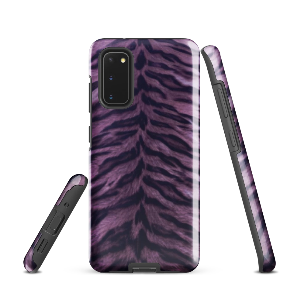 Purple Tiger Print Tough Case for Samsung