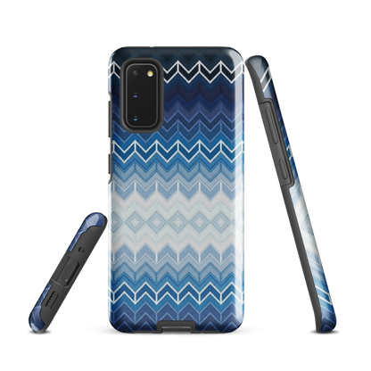 Blue Chevron Tough Case for Samsung