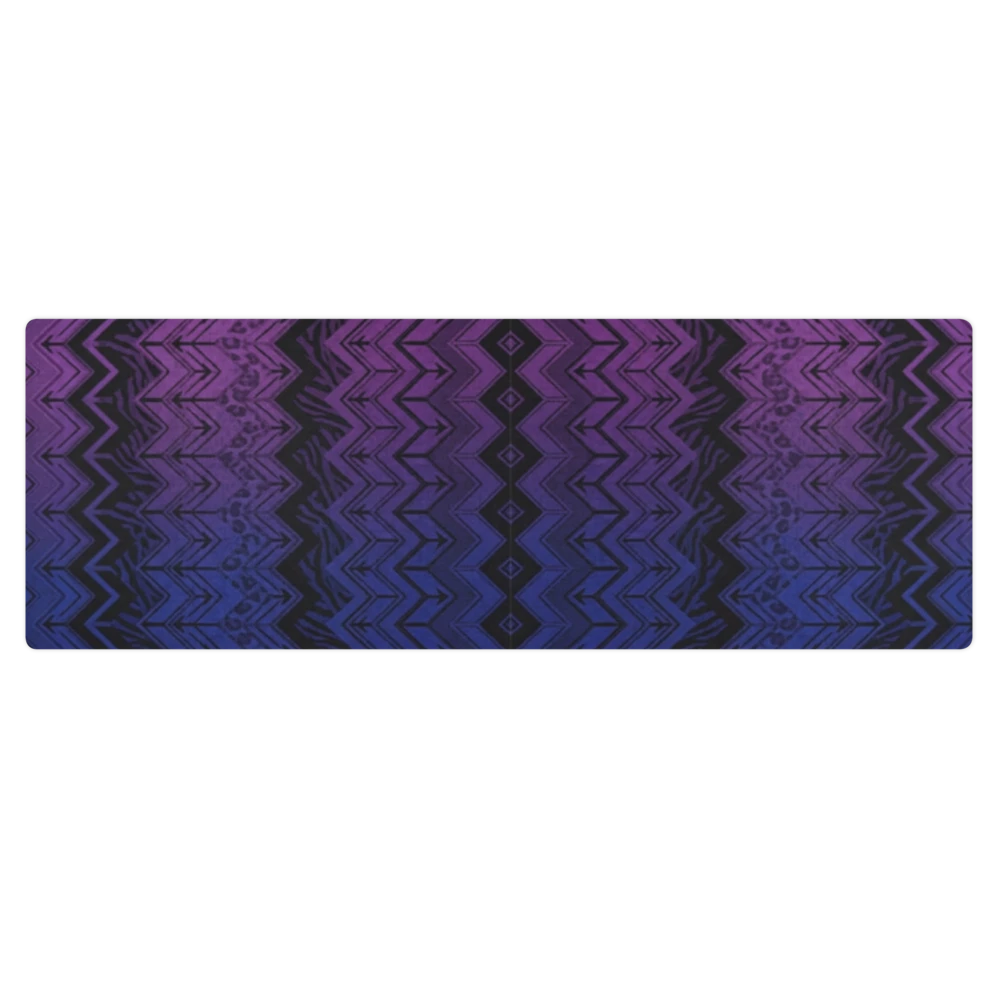 Vibrant Blue & Purple Chevron Pilates Yoga Mat