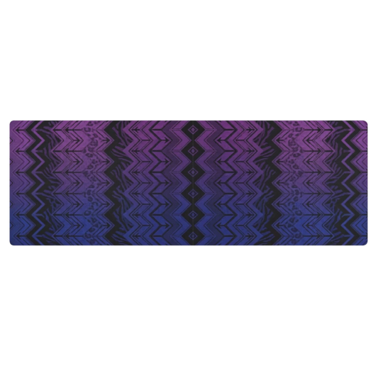 Vibrant Blue & Purple Chevron Pilates Yoga Mat