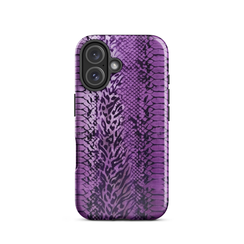 Purple Snake Skin Tough Case for iPhone®