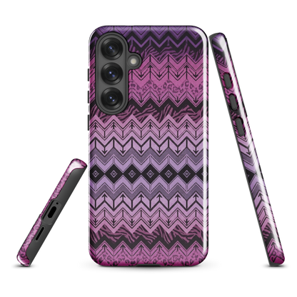 Purple Chevron Zebra & Leopard Print Tough Case for Samsung