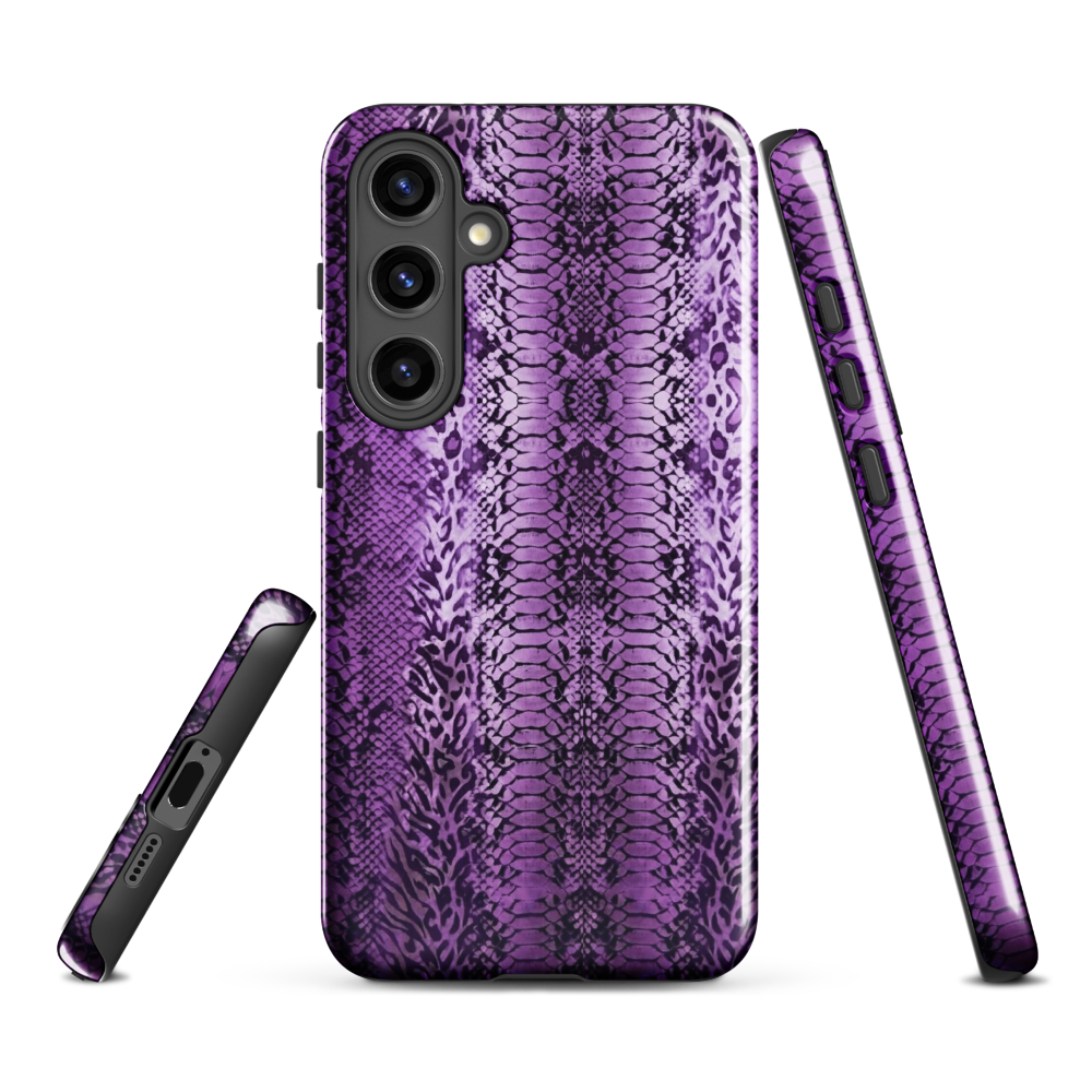 Purple Snake Skin Tough Case for Samsung