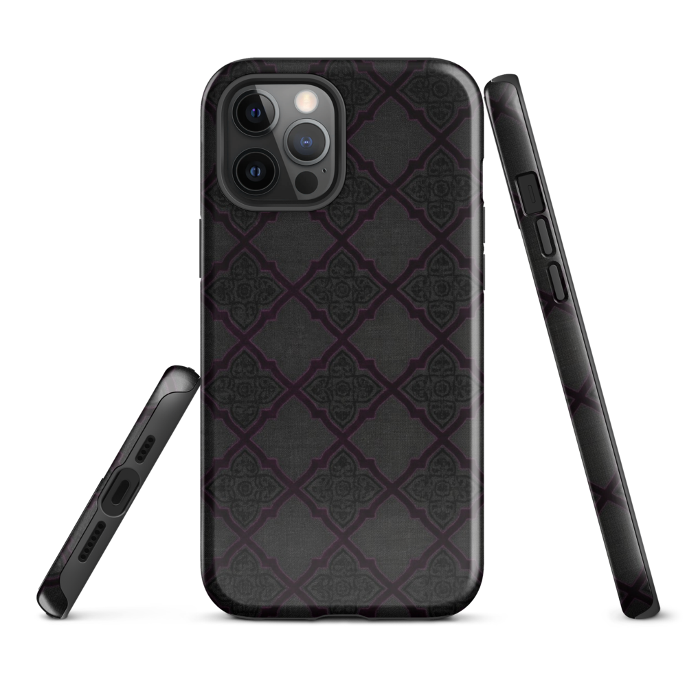 Black and Purple Whimsy Mall Goth Tough Case for iPhone®
