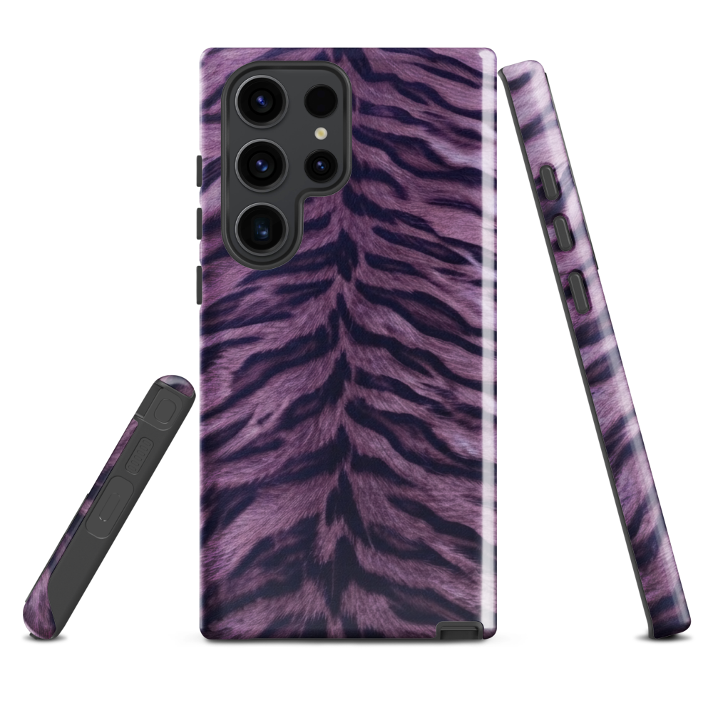 Purple Tiger Print Tough Case for Samsung
