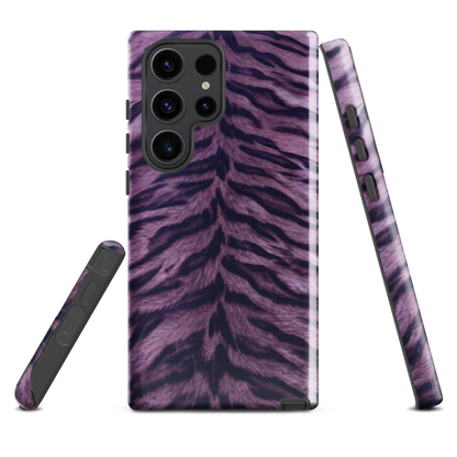 Purple Tiger Print Tough Case for Samsung